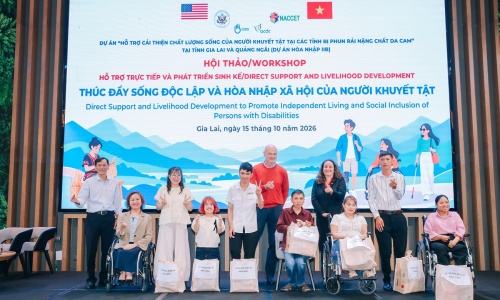 Hội thảo: Hỗ trợ trực tiếp và phát triển sinh kế - thúc đẩy sống độc lập và hòa nhập xã hội của người khuyết tật